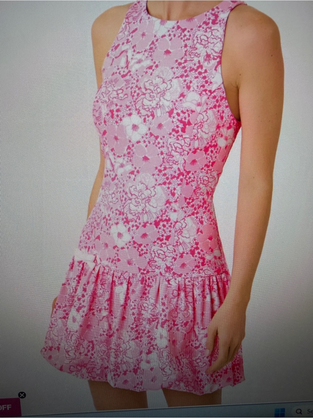 NWT Lilly Pulitzer Delvenie Bubble Hem Dress Conch Shell Pink XS